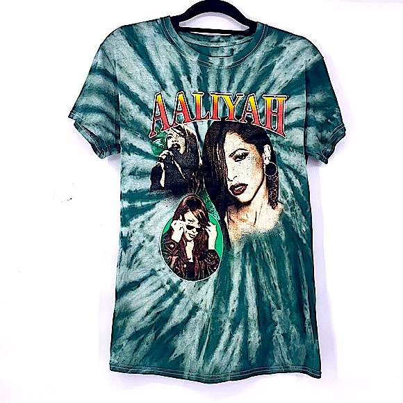 Vintage | Tops | Aaliyah Tie Dye Green 